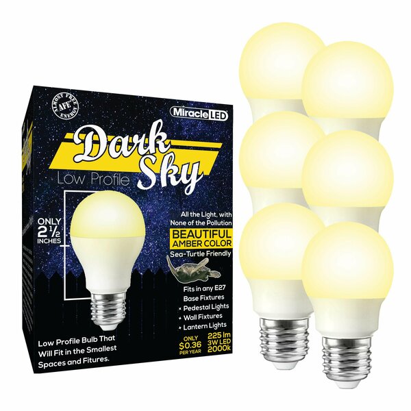 Miracle Led Dark Sky 3W LED Lightbulbs, 6PK 603567